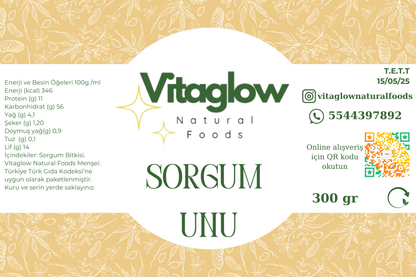 Sorgum Unu (300 gr) Yüksek Lif  Yüksek Protein